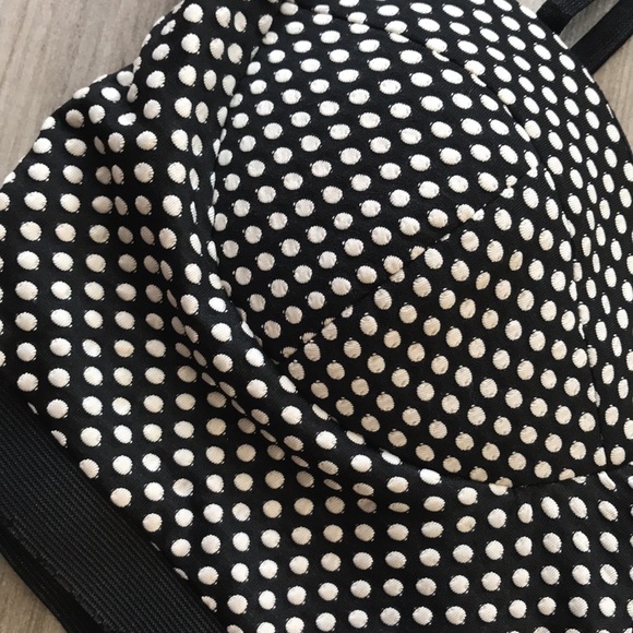 Agaci’ Black and White Polka Dot Bustier Top - Picture 2 of 4
